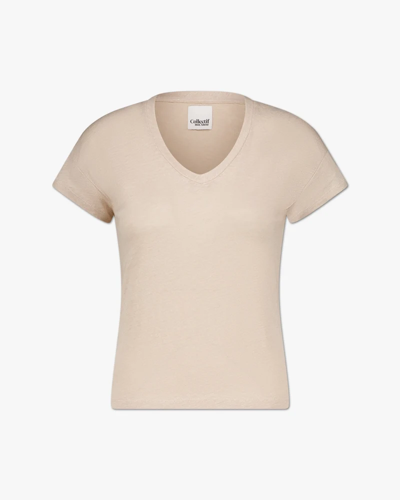 Elva solid | T-Shirt | Leinen