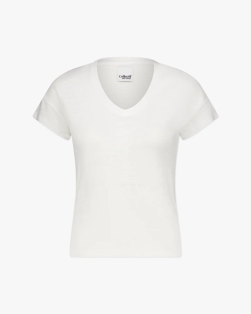Elva solid | T-Shirt | Leinen