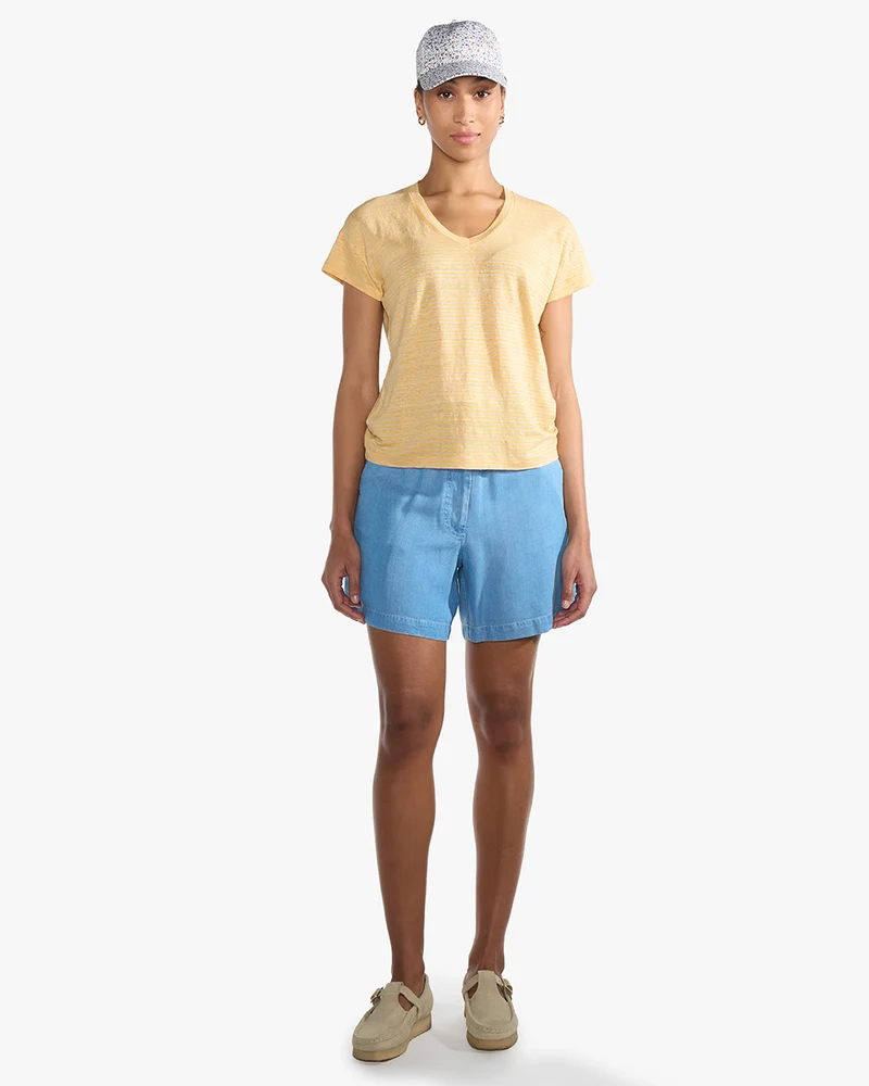 Elva stripes | Shirt | Leinen