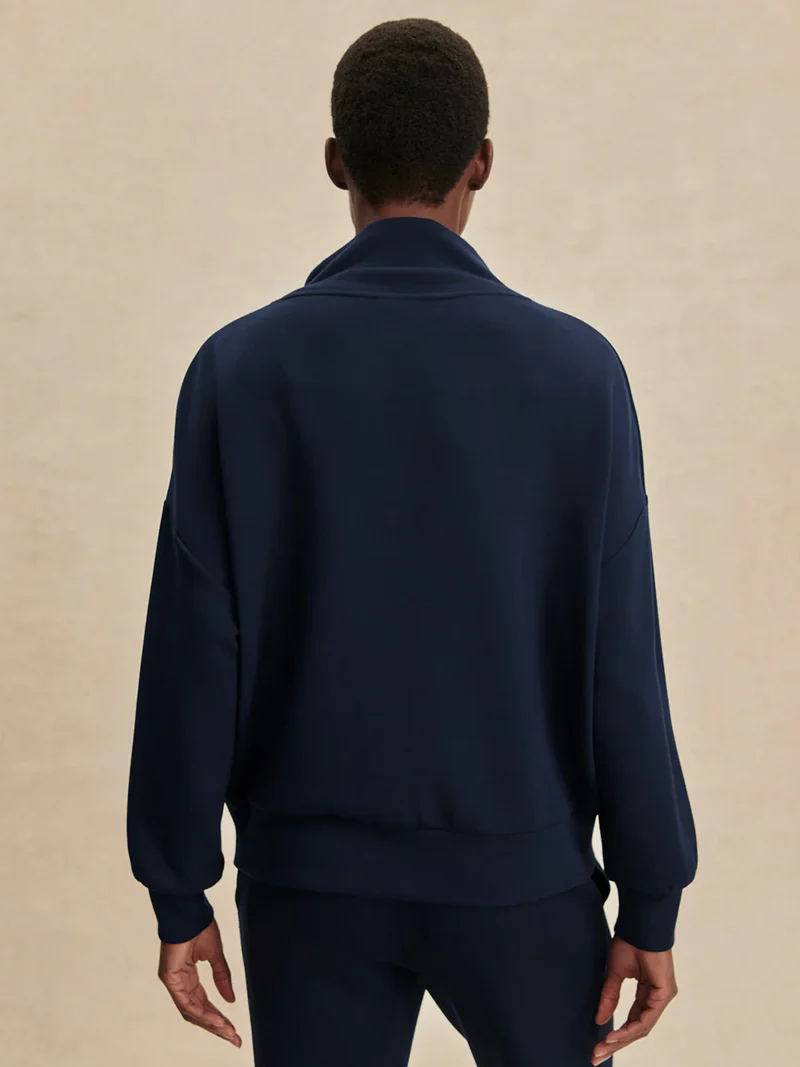 Hawley Half Zip Sweat Navy
