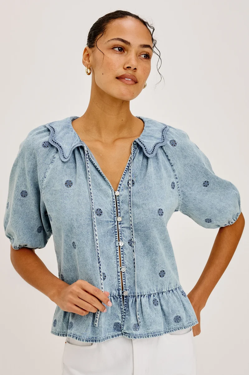 Emelie Top Antique Indigo