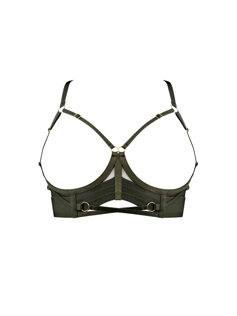 Bordelle Neda Multiway Bodice Bra in Olive