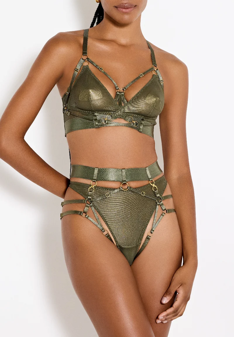 Bordelle Neda Multiway Bodice Bra in Olive