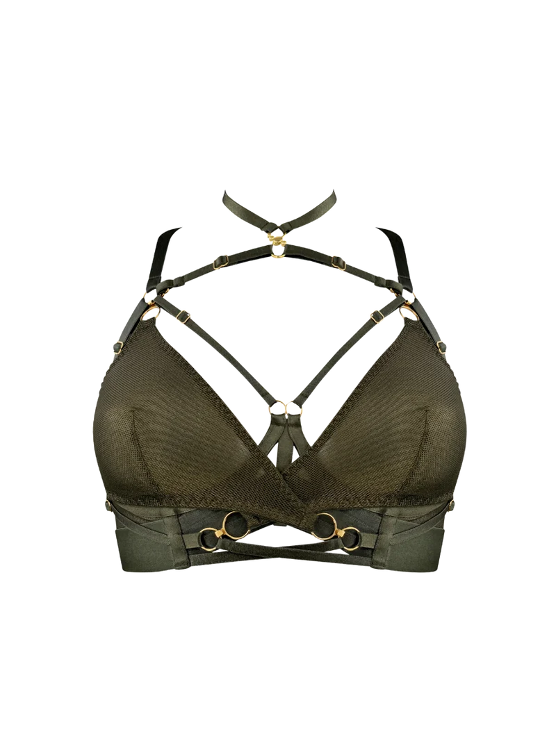 Bordelle Neda Multiway Bodice Bra in Olive