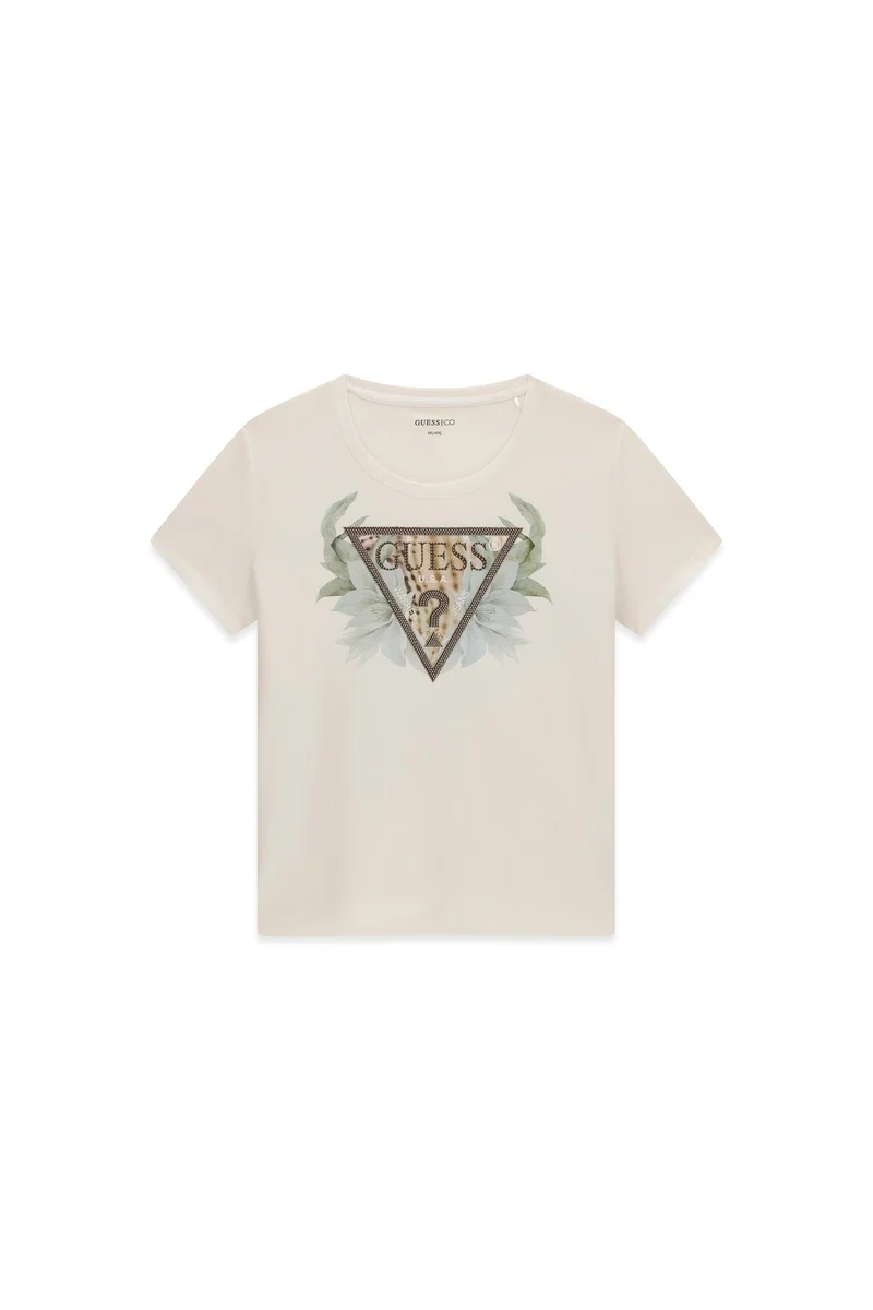 SS CN FLOWER TRIANGLE TEE