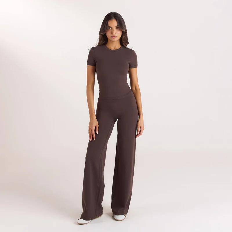 ContourSoft™ Straight-Leg Leggings - Dark Chocolate