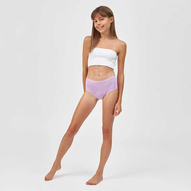 SNOCKS x femtis Teen Period Panty - LENE Hipster | Flieder