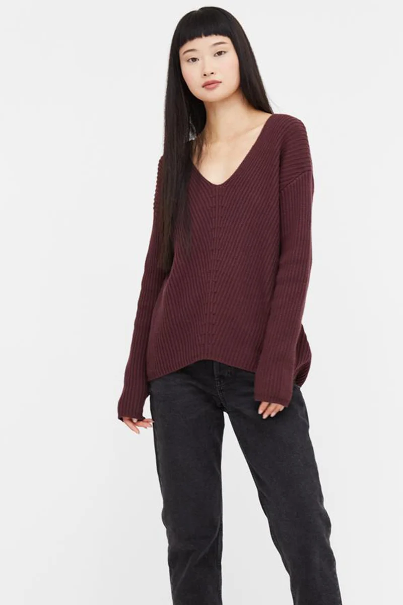 Cotton V-Neck Sweater