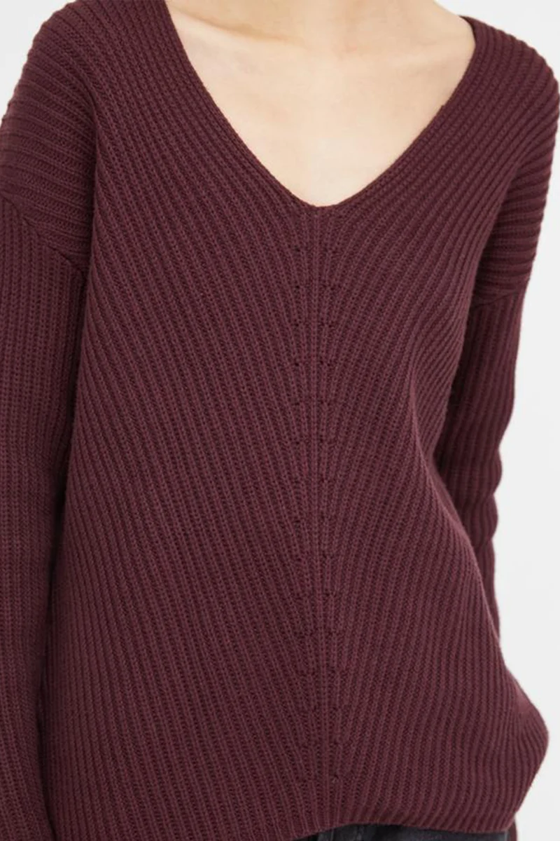 Cotton V-Neck Sweater