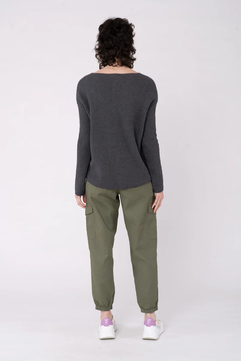 Cotton V-Neck Sweater