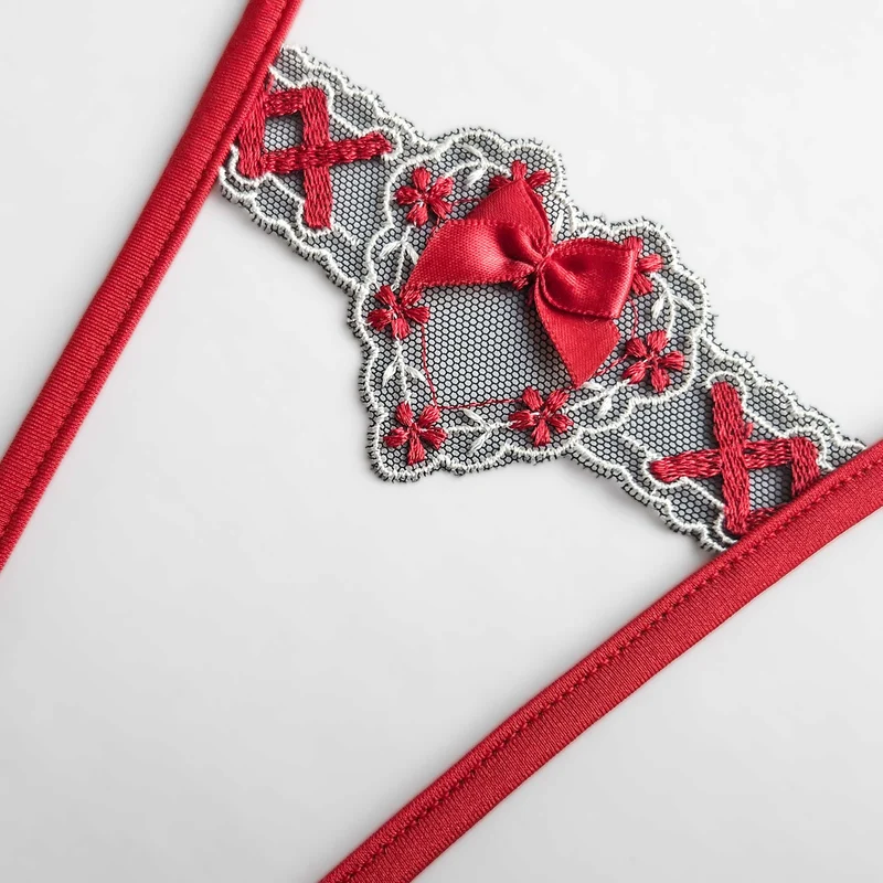 Sweet Obsession - Micro G-String Ouvert - rot
