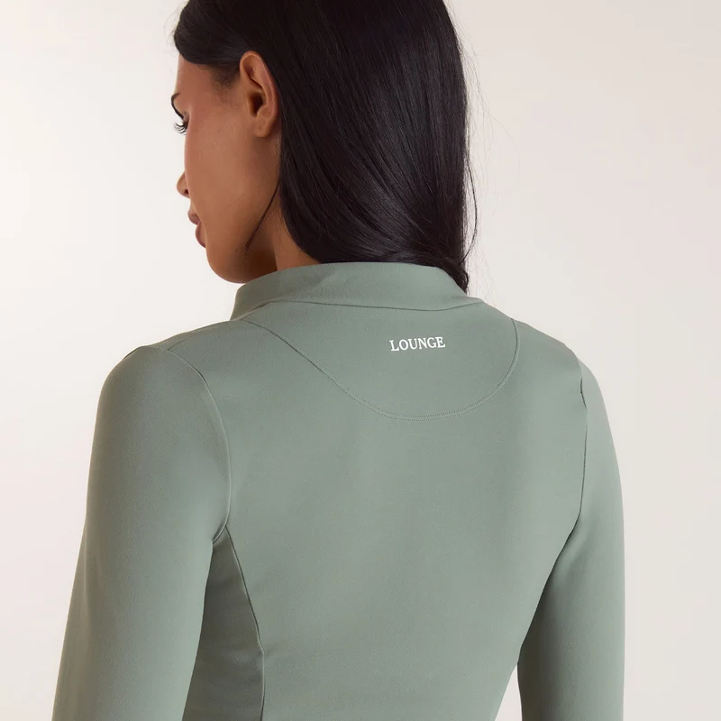 ContourSoft™ Cinch Zip-Up Jacket - Sage Green