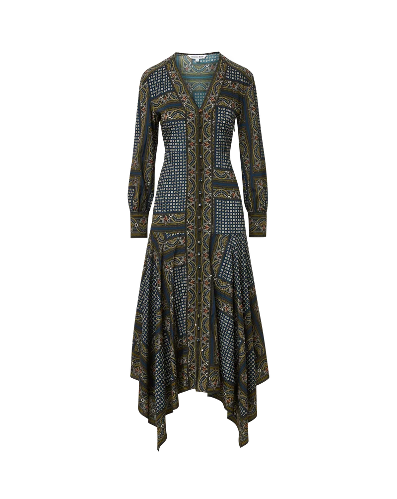 Skye Dress New Navy Multi