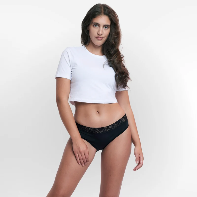 SNOCKS x femtis Period Panty - ALWA Slip Period | Schwarz