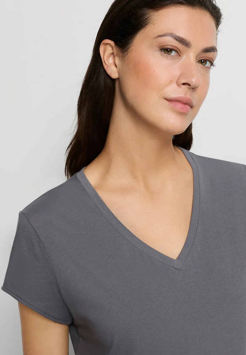 Natural Shirt S/SLV Shirt V-Neck | mercury 078256-072181