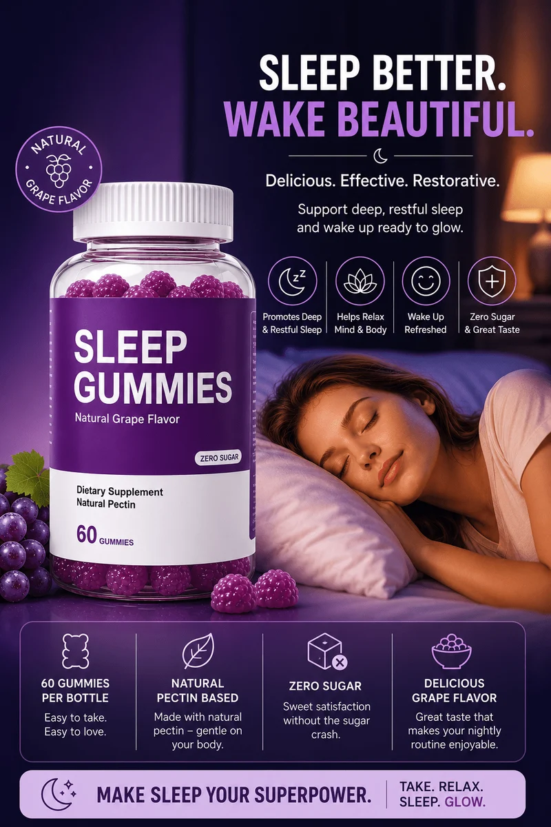 TS Schlafgummibärchen – Melatonin, Magnesium & L-Theanin