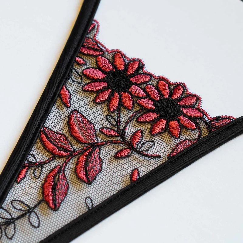 Scarlet Night - Micro G-String - schwarz/rot