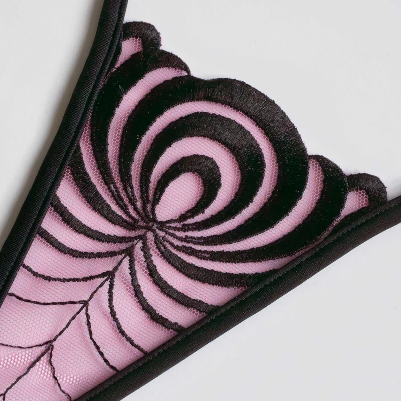 Hypnotica - Mini G-String - Schwarz/Pink