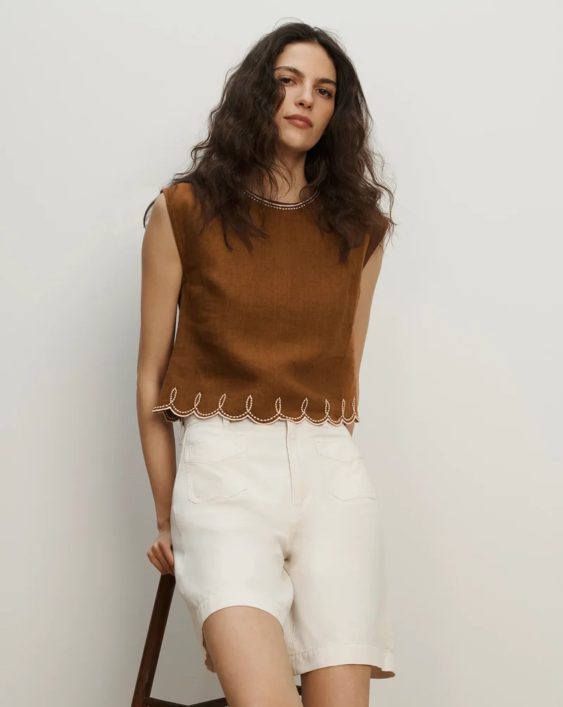 Kessan Top Deep Ochre