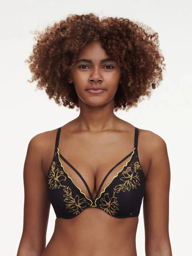 Chantelle - Spice Push-Up-BH Schwarz / Gelb