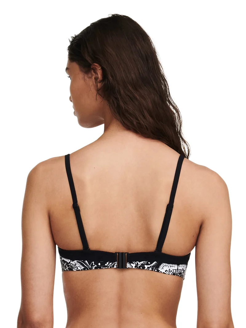 Chantelle Bademode - Flowers Bandeau-Bügel-BH Schwarze Blumen