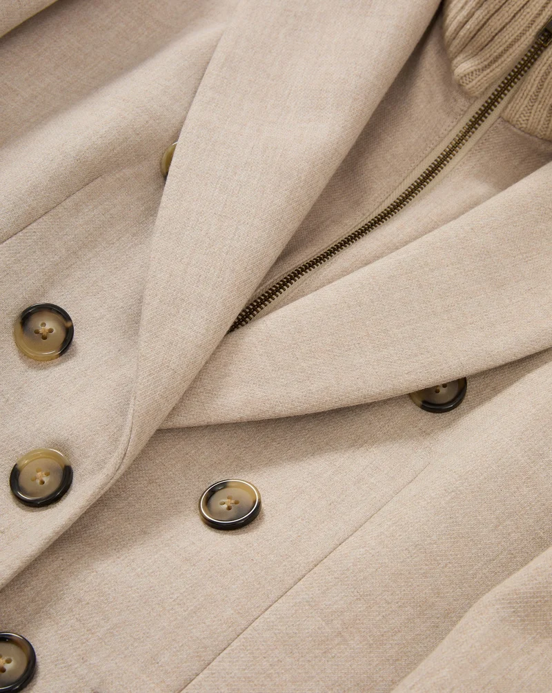 Stryder Double Breasted Dickey Coat
