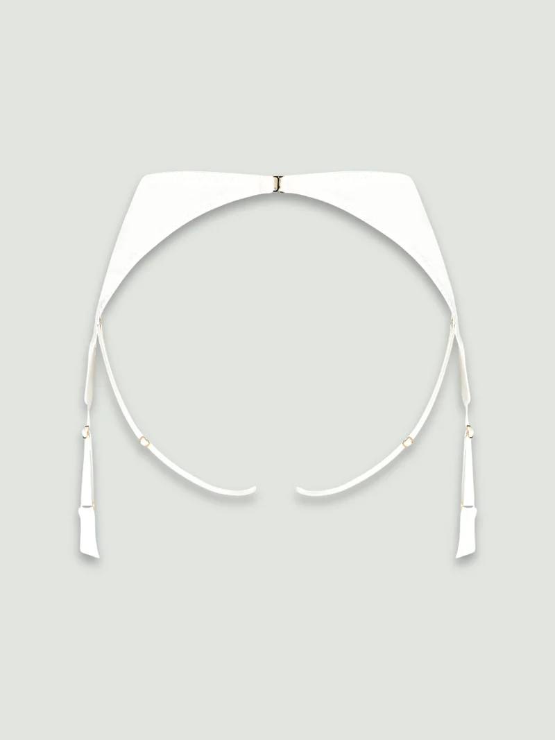 Coco de Mer Athena in Ivory Open Suspender Knicker