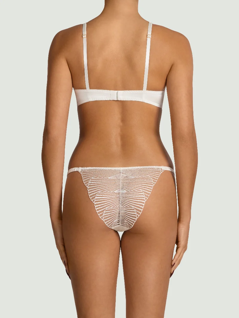 Coco de Mer Athena in Ivory Brazilian Knicker