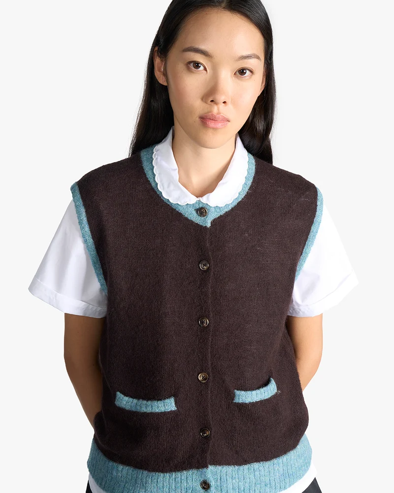 Victoria | Strickgilet | Alpaka Mischung