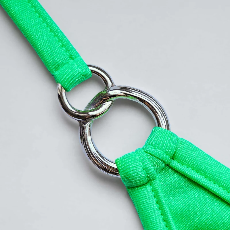 Bikini Neon Green Beauty - Micro V-String