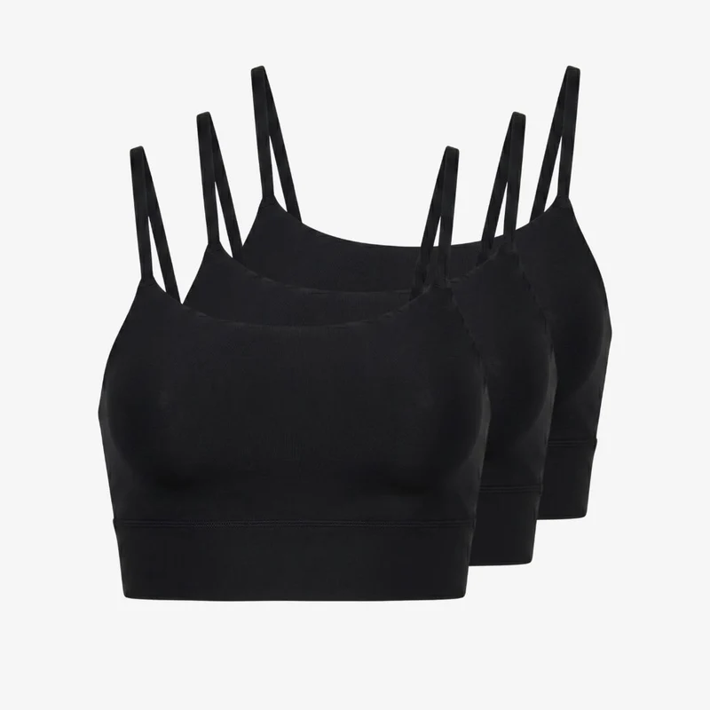 Microfiber Seamless Bralette | Schwarz