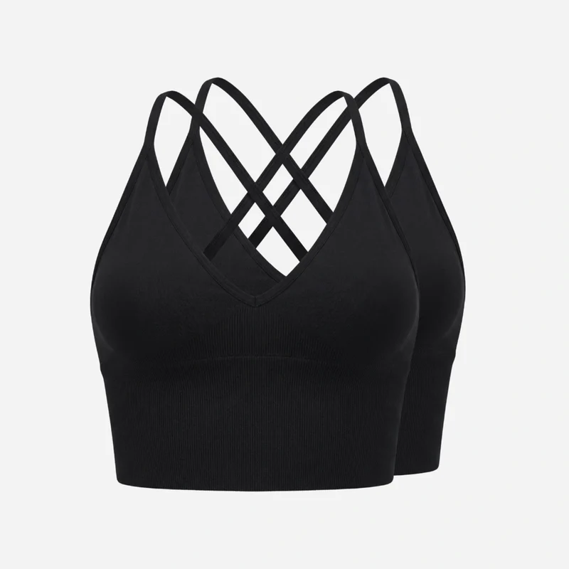 Sport-BH Bralette | Schwarz