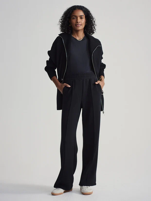 Wide Leg Pant 28" Black