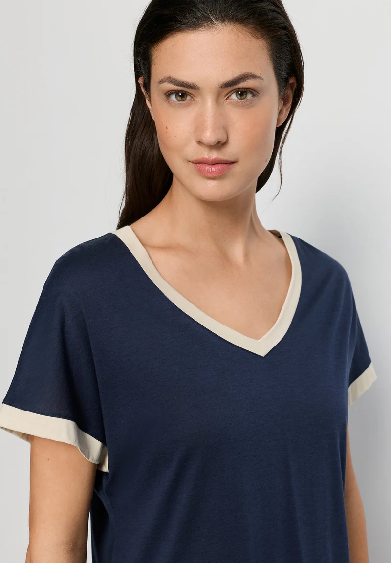 Laura S/SLV Nightdress 85cm | deep navy 074264-071610