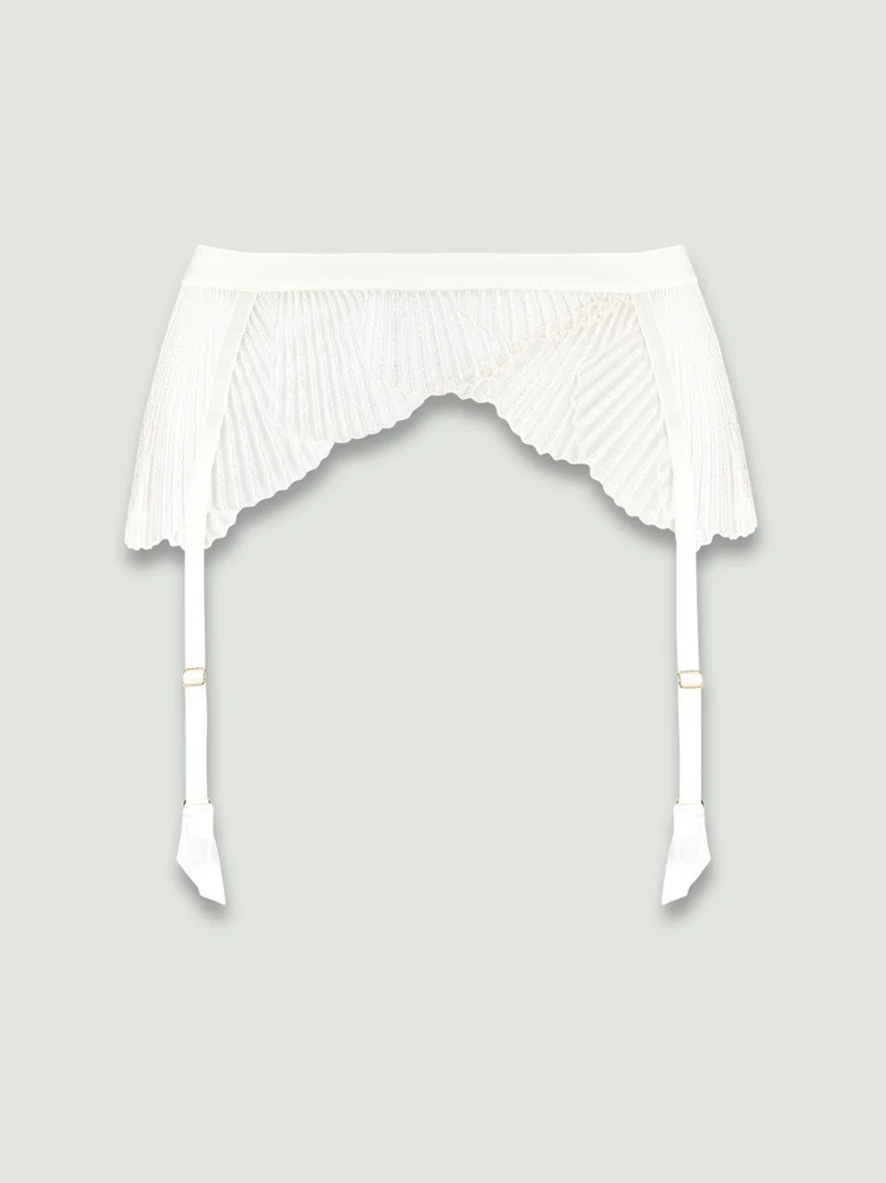Coco de Mer Athena in Ivory Suspender Belt