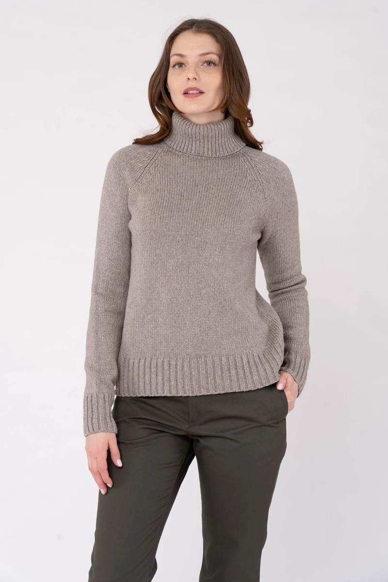 Turtleneck Sweater aus Wolle