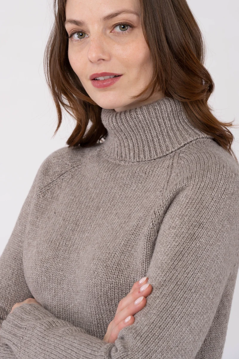 Turtleneck Sweater aus Wolle