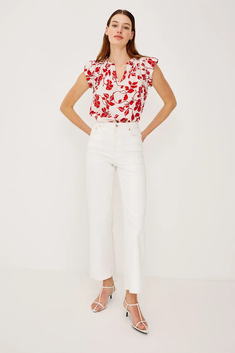 Allea Top Red Jasmine