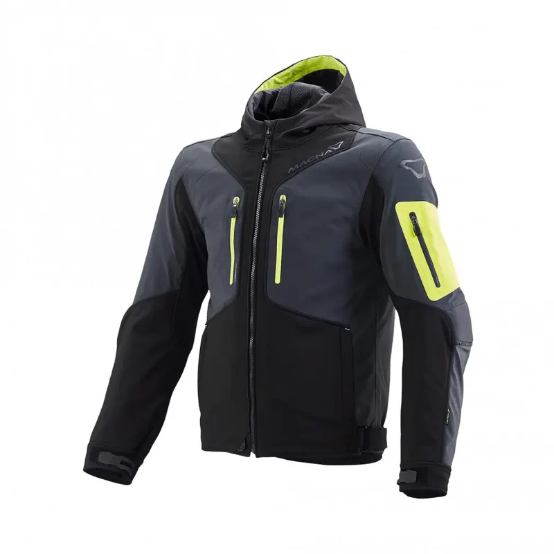 Macna Aytee Motorrad Textiljacke Herren schwarz/türkis