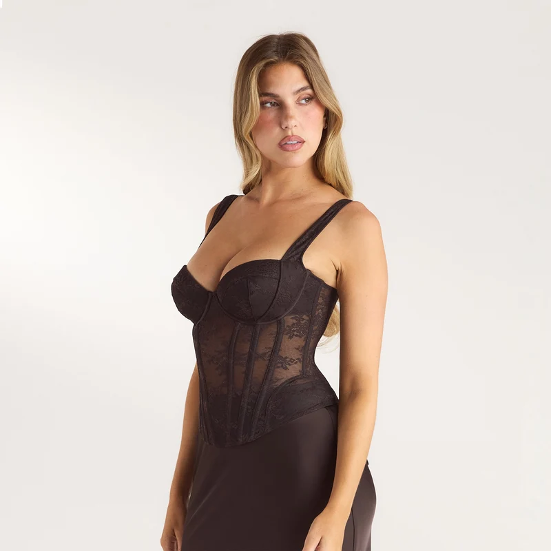 Hourglass Corset Top - Chocolate