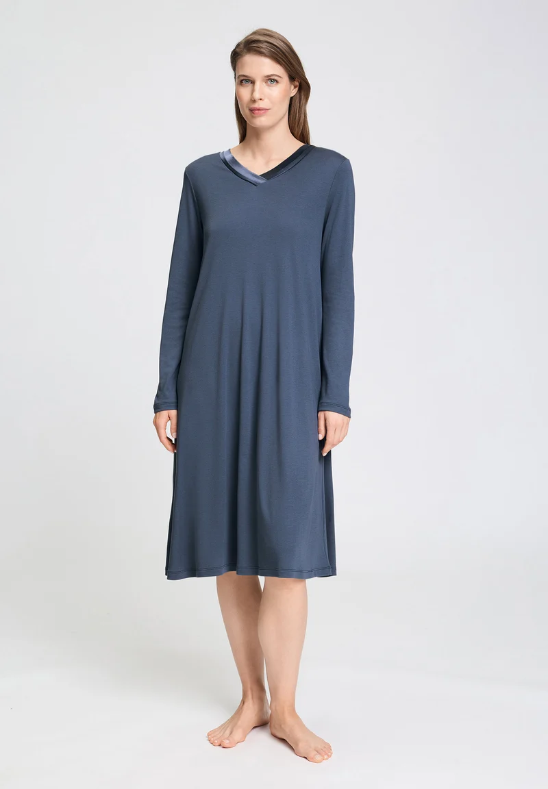 Tyra L/SLV Nightdress 110cm | vintage indigo 074695-072617