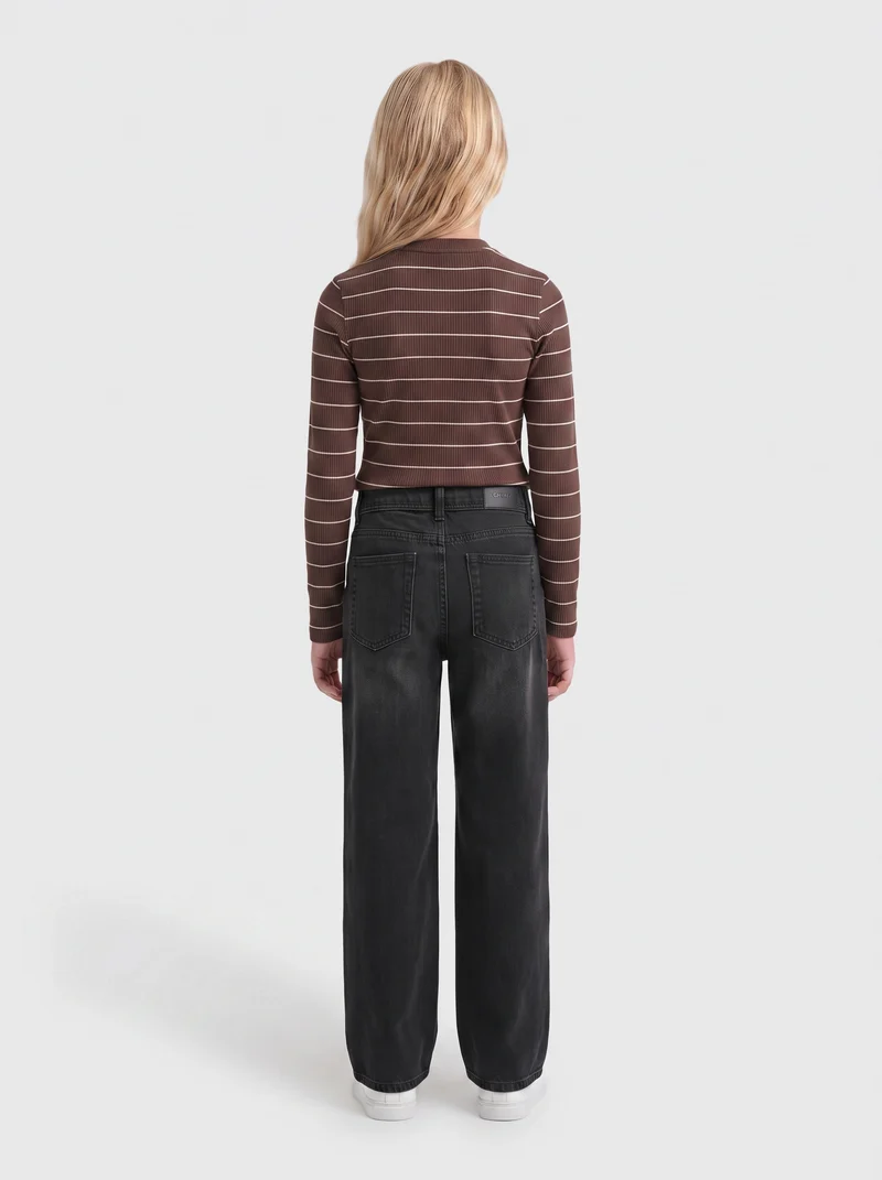 KOGLUPE L/S STRIPE TEE JRS