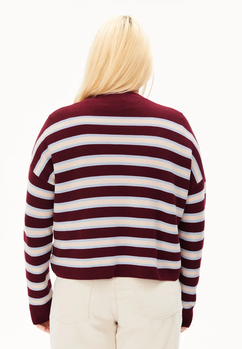 MERINAA STRIPED KNIT SWEATER