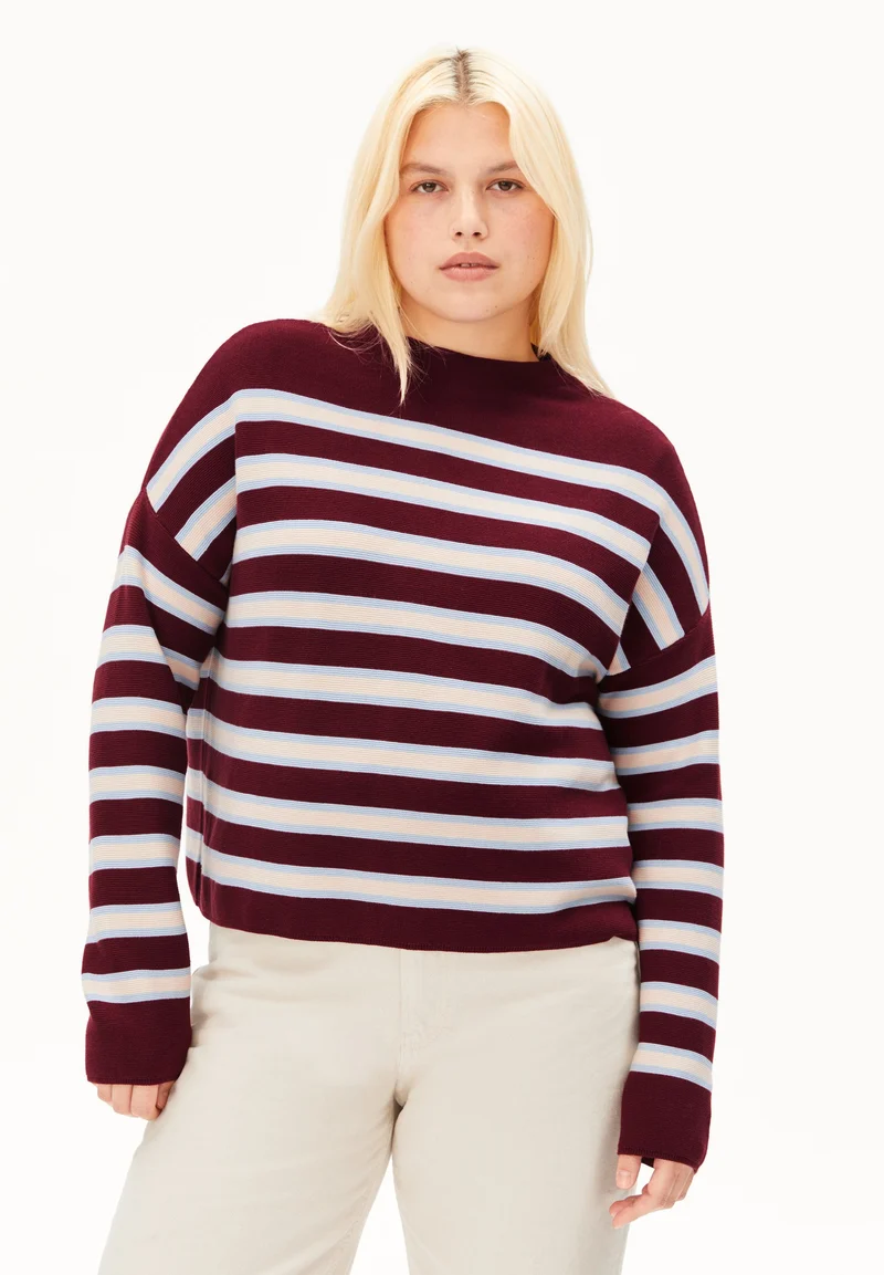 MERINAA STRIPED KNIT SWEATER