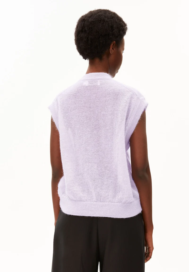 MOHAIR BLEND KNIT VEST