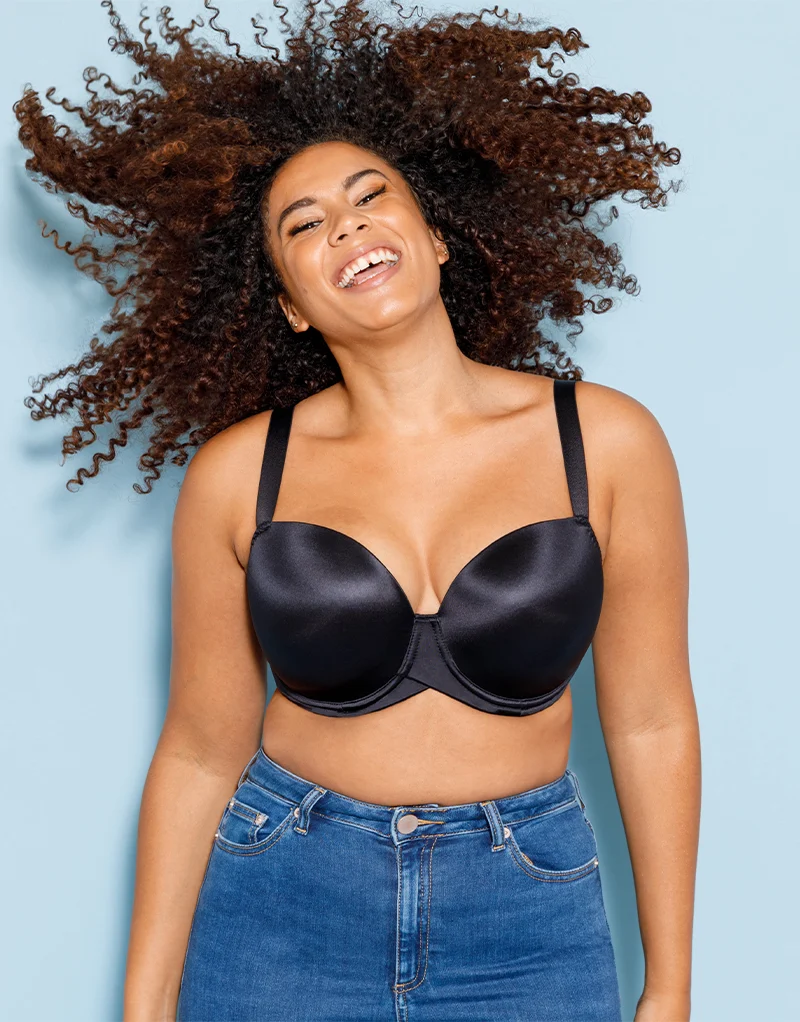 Curvy Kate Smoothie T-Shirt Balcony Moulded Bra Black