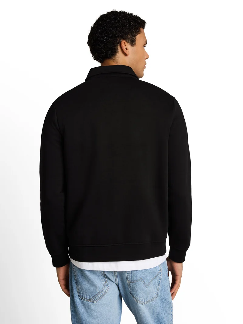 Sweatshirt mit Polokragen