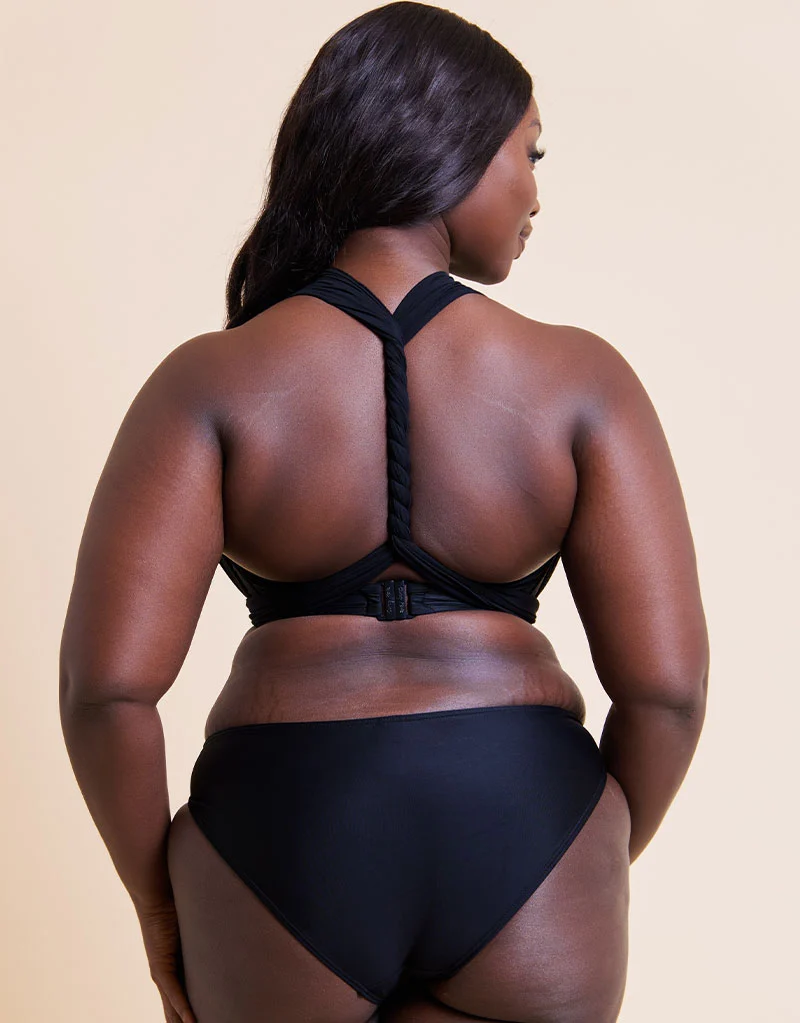 Curvy Kate Wrapsody Bandeau Strapless Multiway Bikini Black