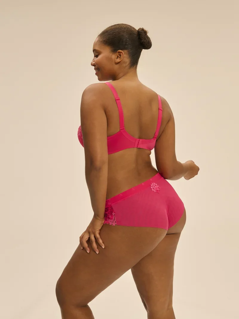 Simone Perele – Wish Sheer Plunge Bra Fabulous Pink
