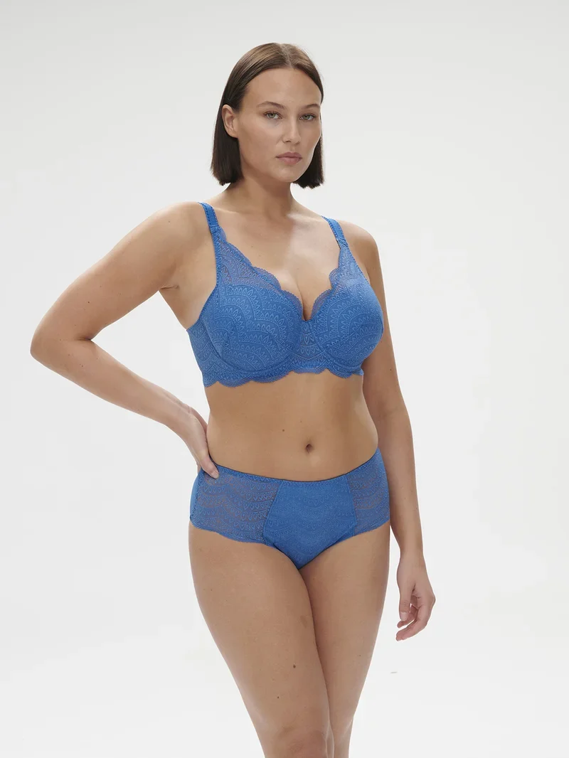 Simone Perele - Karma High Waist Brief Panty Myosotis Blue